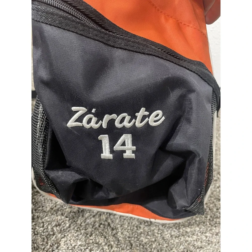 Diadora Wichita Warriors FC Soccer Backpack Orange Black Ball Pocket Zarate 14